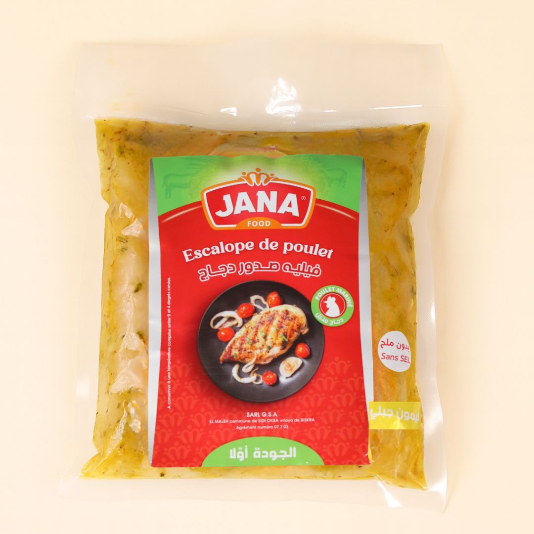 ESCALOPE DE POULET CITRON DES MONTAGNES SANS SEL fini